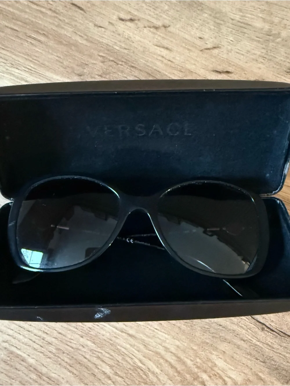 VERSACE 4303 GB1/T3 58mm Black Gold Butterfly Sunglasses Italy Women’s Designer